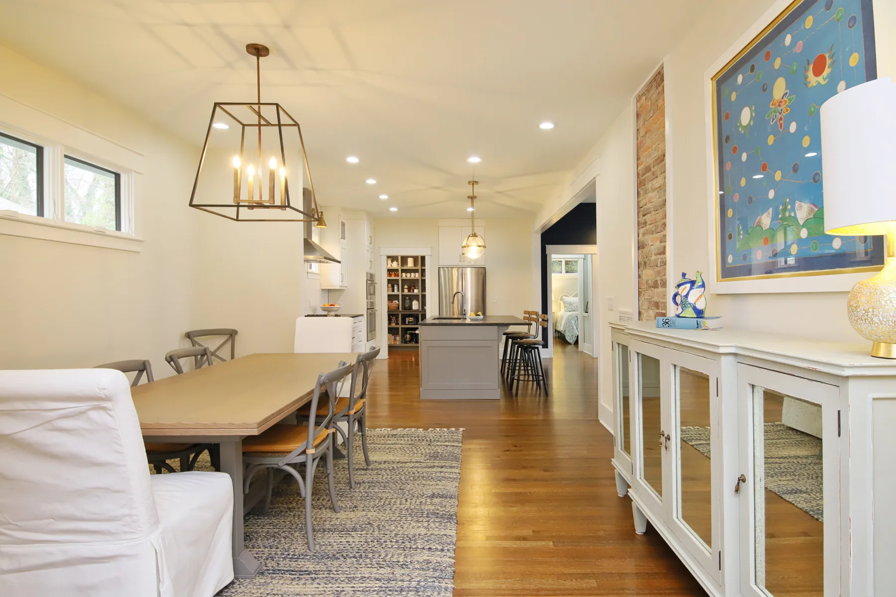 Hutter – Whole House Remodel and Addition: Dining, Front Living & Entry, view 2