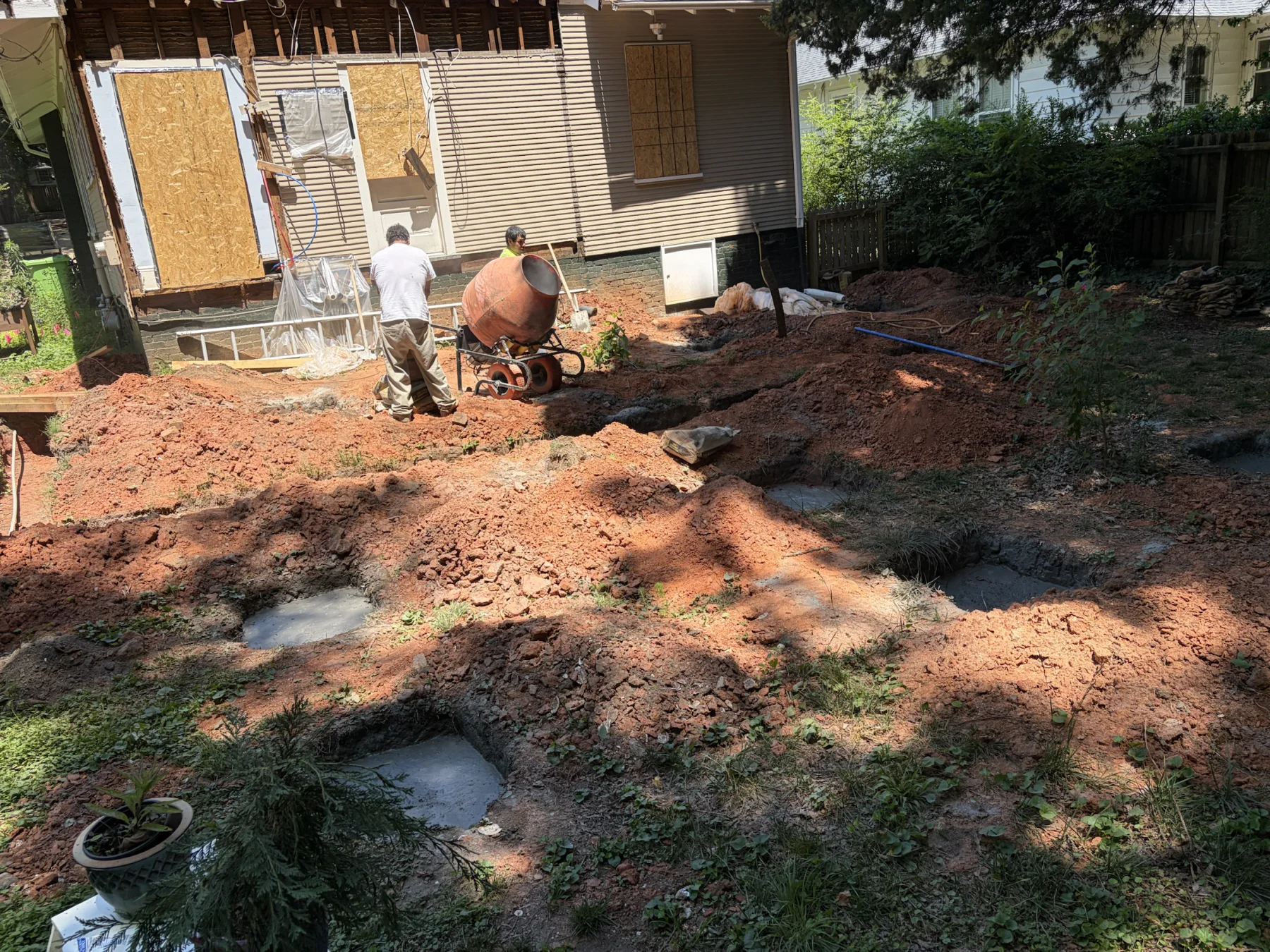 Janet – Home Addition: Foundations & Masonry, view 1